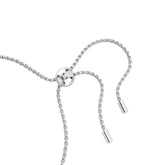 Matrix bracelet, Baguette cut, Purple, Rhodium plated